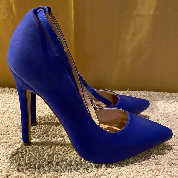 JUSTFAB Lockette cobalt blue heels size 9 - Picture 7 of 9